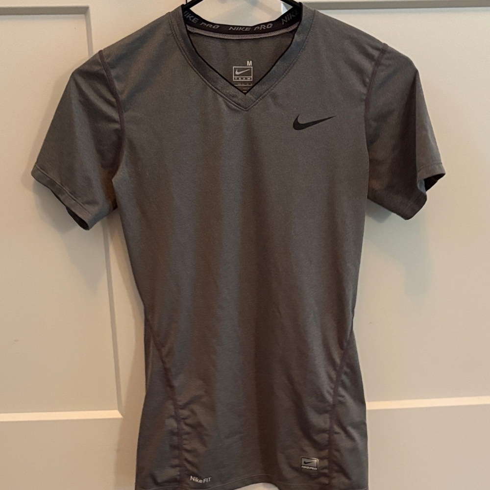 Nike womens Charcoal Dri-FIT Tee
